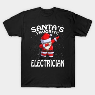 Santas Favorite Electrician Christmas T-Shirt